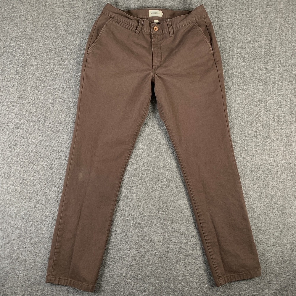 Taylor Stitch Pants Men 32x30 Slim Fit Brown Huckberry Modern